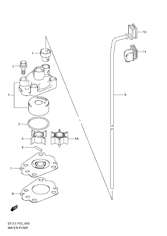 Tätning kylvattenrör Suzuki