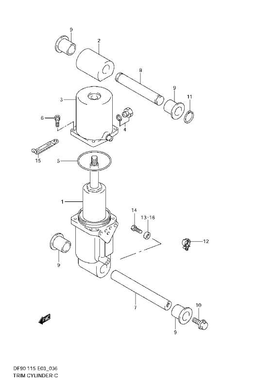 Påfyllningsplugg trimolja Suzuki