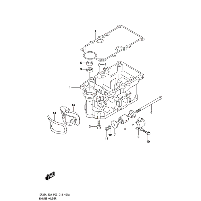 Lock motorbussning Suzuki