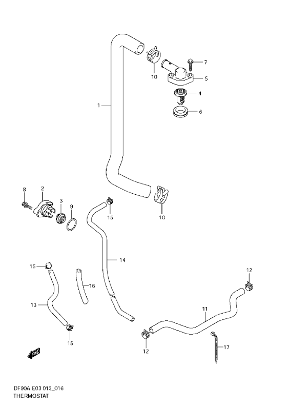 Termostattillbehör Suzuki