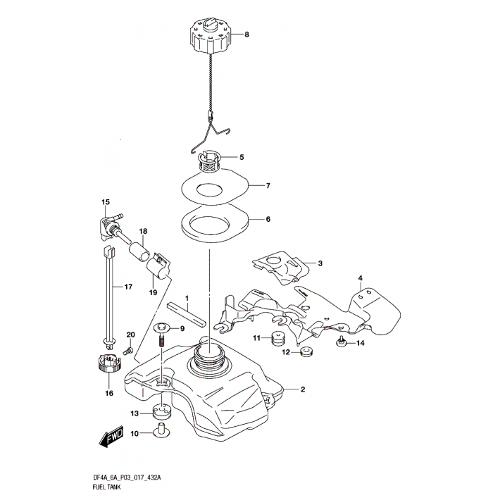 Tätning tanklock Suzuki