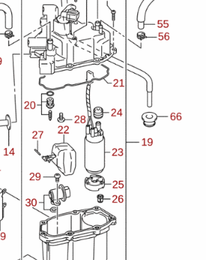 Gummitätning dräneringsslang Suzuki