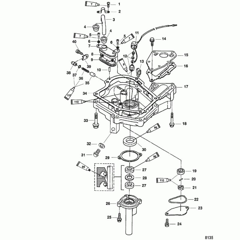 Gummitätning Mercury
