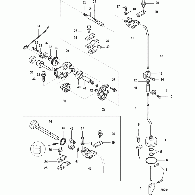 Växelstång Mercury