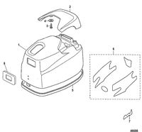 Gummilist motorkåpa Tohatsu