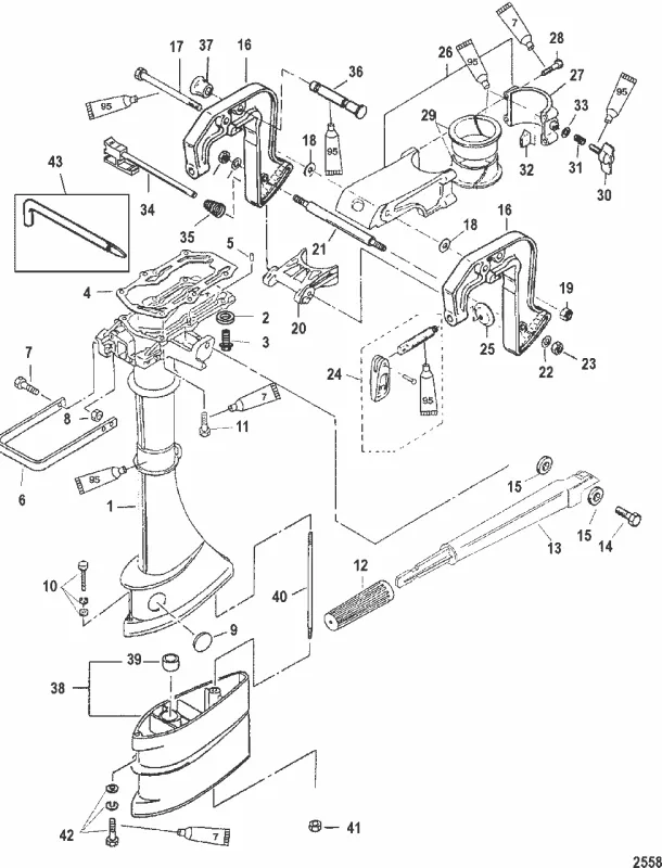 Upphängninsbygel Mercury