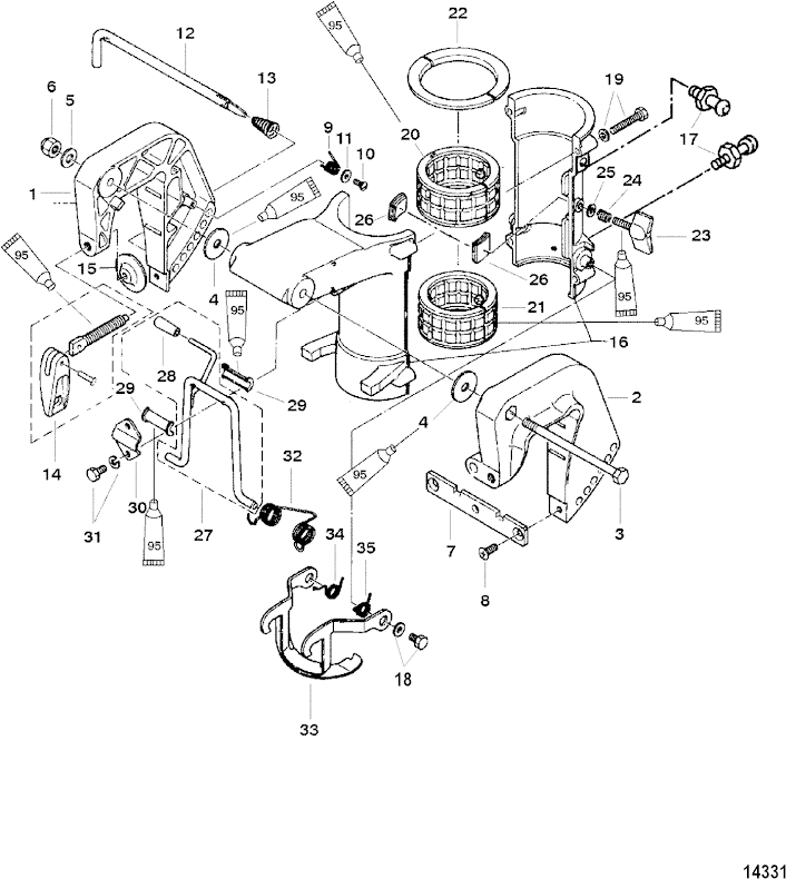 Bracket rigg Mercury