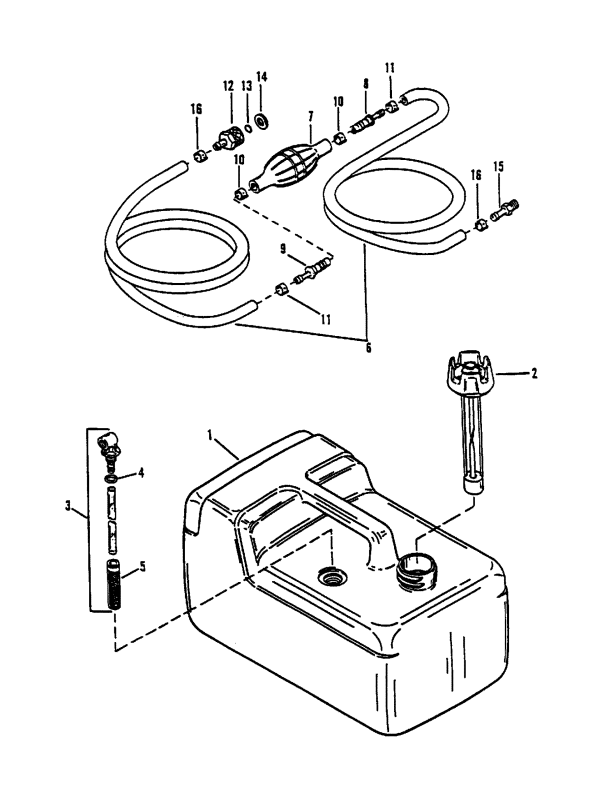 Bränsleanslutning Mercury
