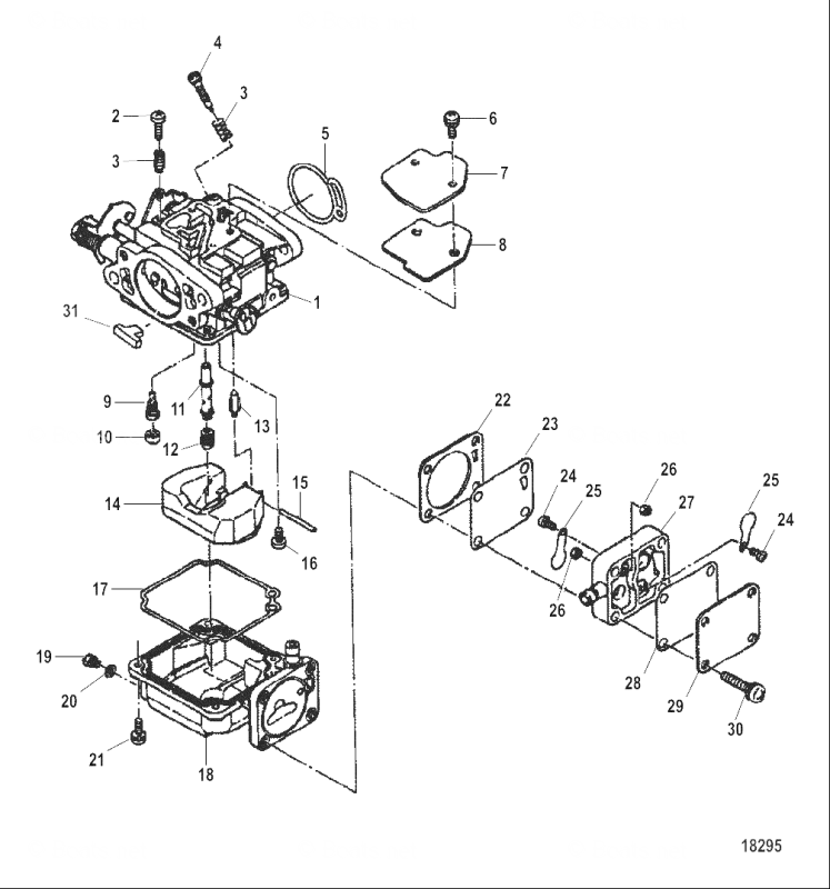 Hus bränslepump Mercury