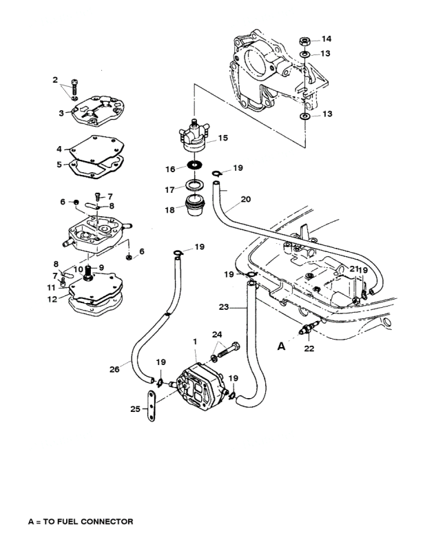 Backventil bränslepump Mercury