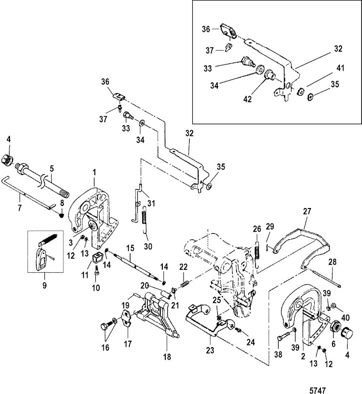 Länk backspärr Mercury