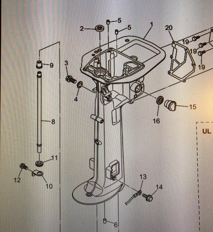 Tätning kylvattenrör Mercury