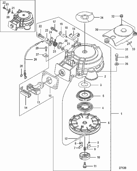 Bricka startapparat Mercury