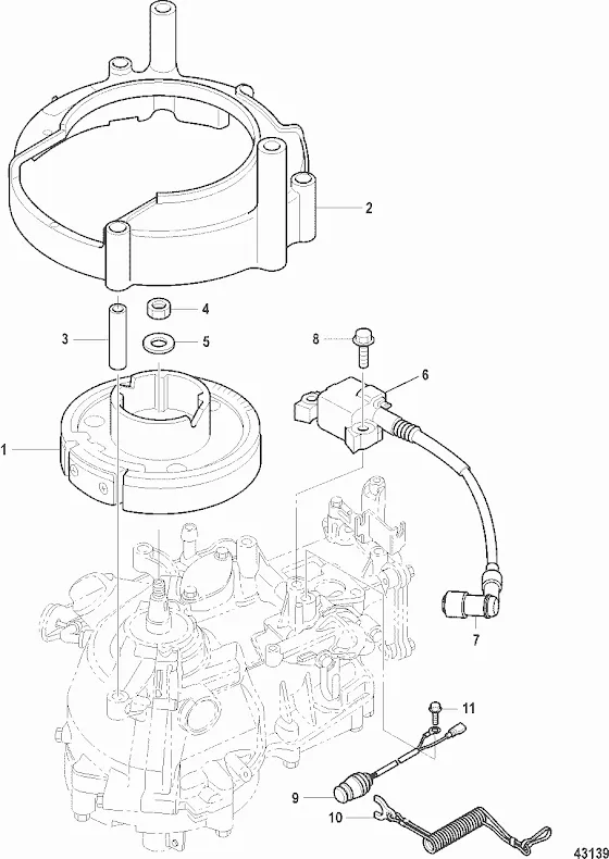 Bricka svänghjulsmutter Mercury