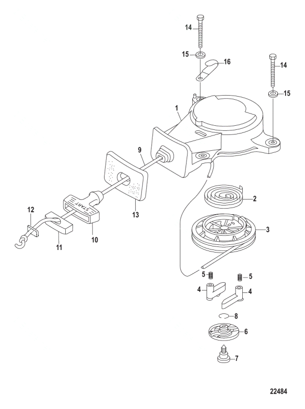 Friktionsfjäder Tohatsu