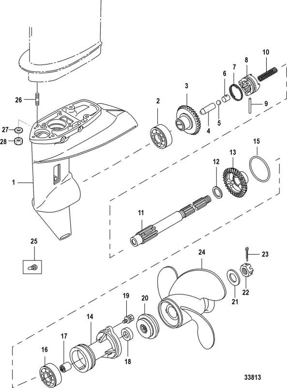 Växelhusbult Mercury