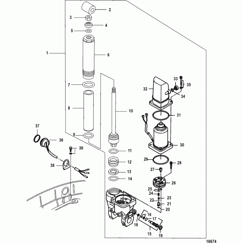 Hydraulpump trim Mercury