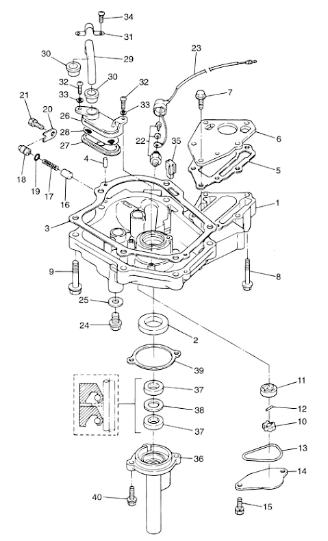 Elkabel oljetrycksgivare Mercury