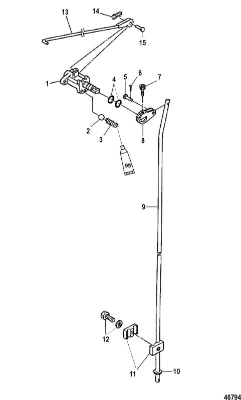 Fjäder växelarm Tohatsu