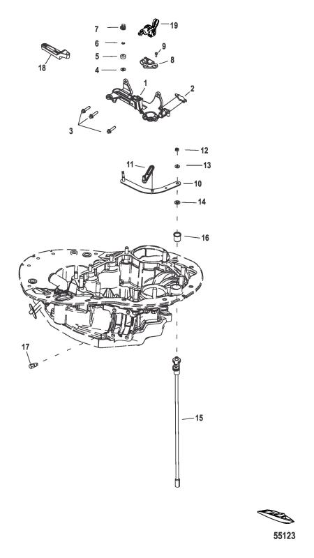 Låsning reglagekabel Mercury
