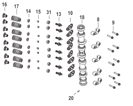 Justerskruv ventil Mercury