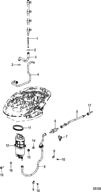 Bränsleslang Mercury