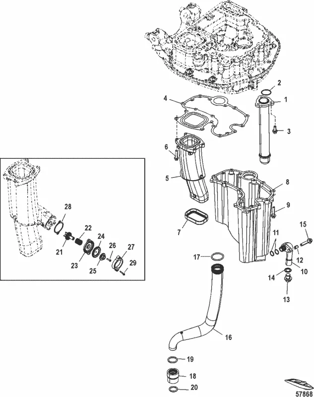 Lock ventil rigg Mercury