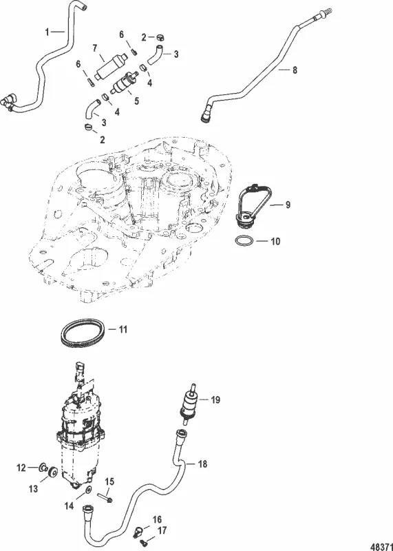 Bränsleslang Mercury