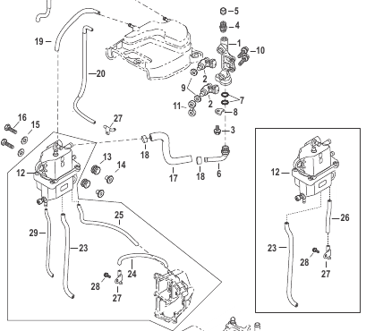 Bränsleslang Mercury