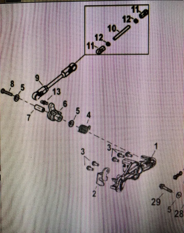 Bracket gaswire Mercury