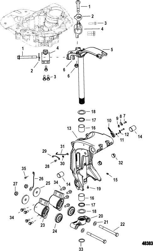 Bussning riggrör Mercury