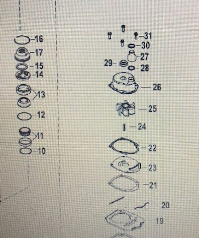 O-ring kylv.rör Mercury