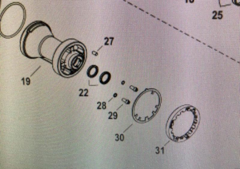 Låsning växelhus Mercury