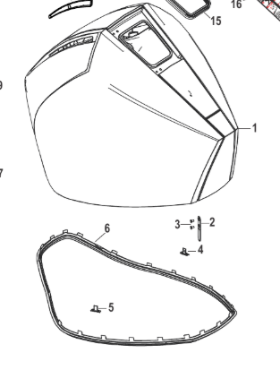 Gummidämpare Mercury