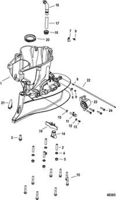 Bussning växelstång Mercury