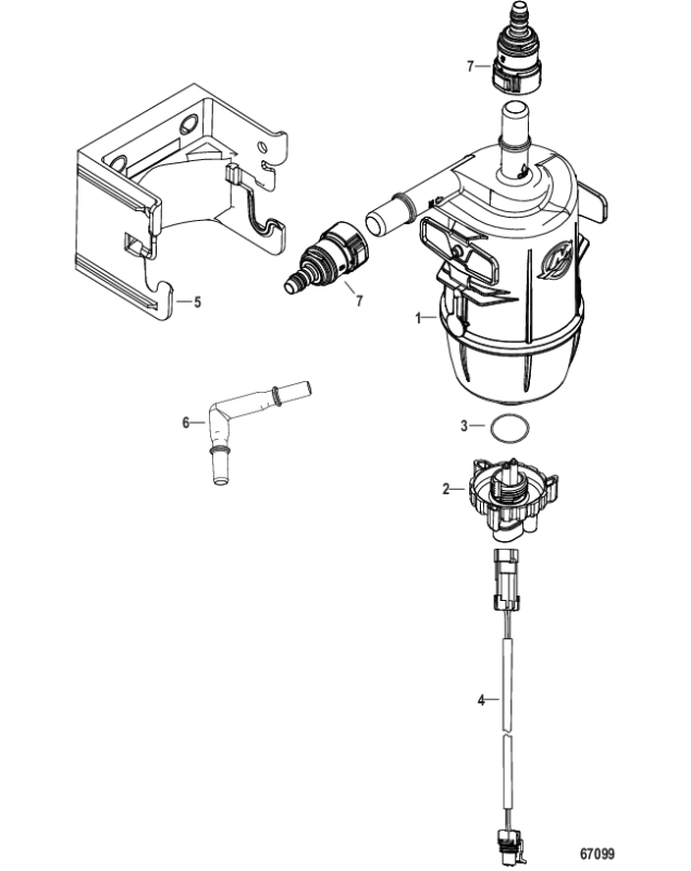 Bränsleanslutning Mercury