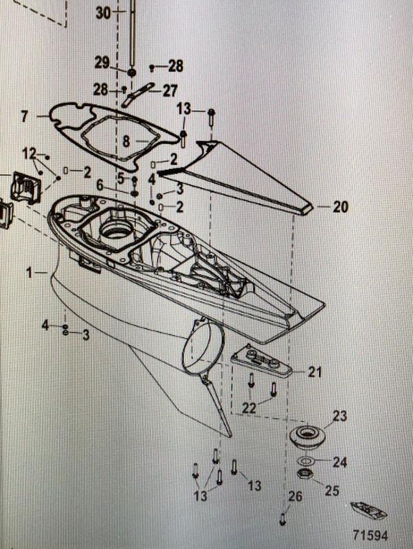Växelhusoljeplugg Mercury