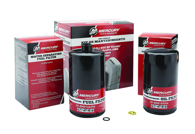 Motorservicesats 200 tim. Mercury V 12