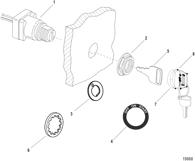 Gummi nyckel Mercury