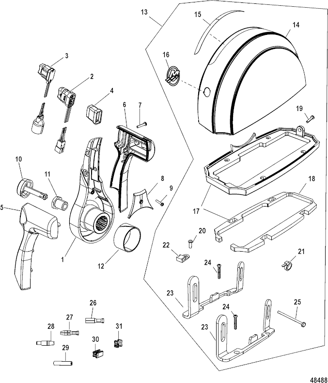 Knapp reglage Mercury