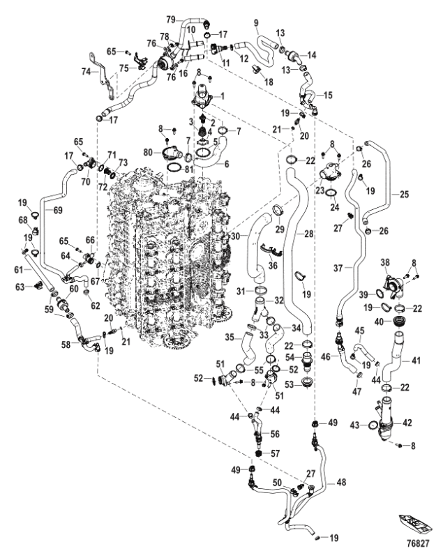 Hållare termostat Mercury