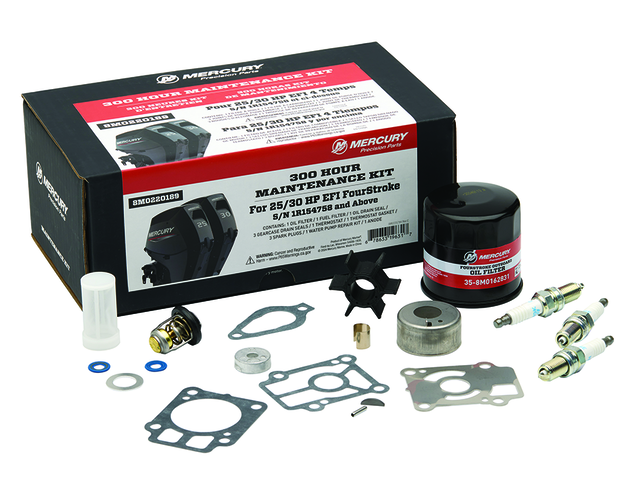 Motorservicesats 300 timmar Mercury F 25 - F 30 hk, 500 cc
