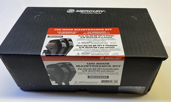 Motorservicesats 100 timmar Mercury F 25 - F 30 hk, 500 cc