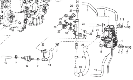 Bränsleslang Mercury