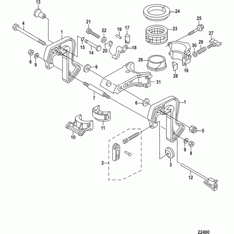 Bussning rigg Mercury