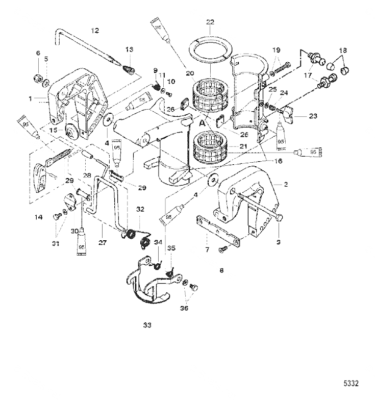 Upphängningsbygel Mercury