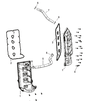 Ventilkåpspackning Mercury