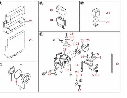Arm neutralströmbrytare Suzuki