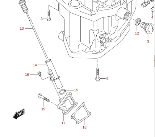 Packning oljelock Suzuki