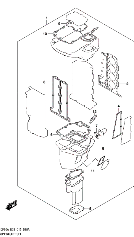 Motorpackningssats Suzuki